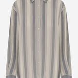 CAMICIA IN CUPRO A RIGHE CHFS21944846 862 THE FRANKIE SHOP 