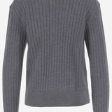 Cardigan in lana a coste 835337 V5L701370 BOTTEGA VENETA 