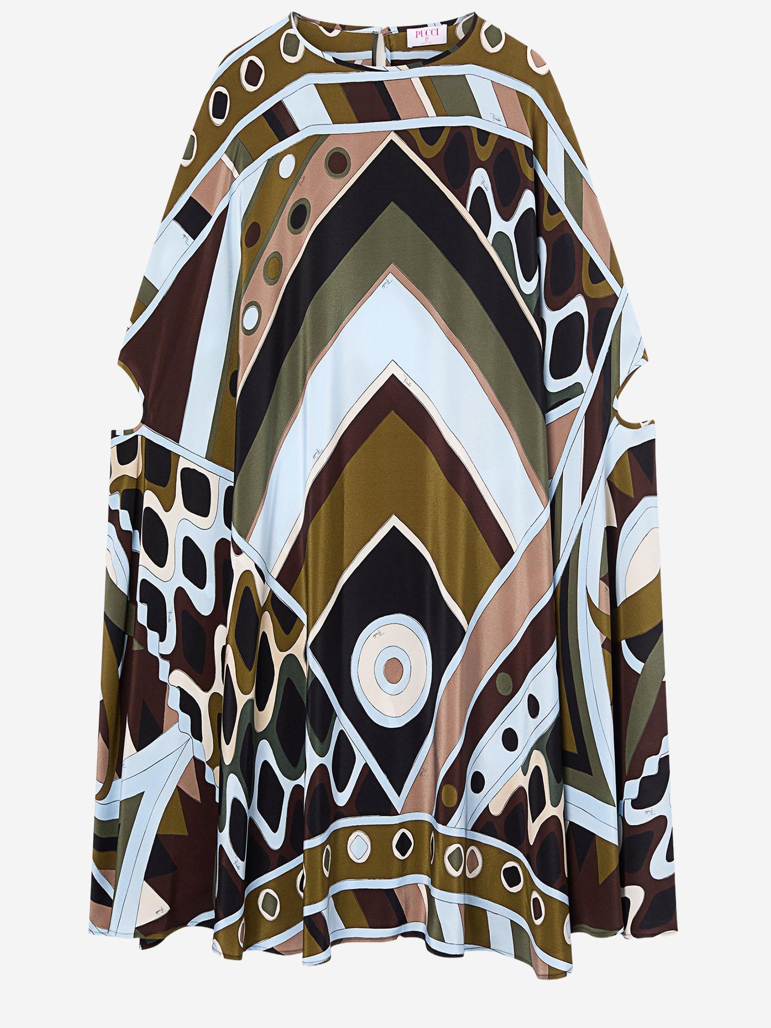 ABITO IN SETA IN STAMPA VIVARA 6HRL026H843 016 EMILIO PUCCI 