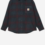 CAMICIA IN MISTO LANA CON LOGO I035324 34KXX CARHARTT WIP 