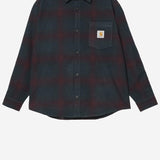 CAMICIA IN MISTO LANA CON LOGO I035324 34KXX CARHARTT WIP 