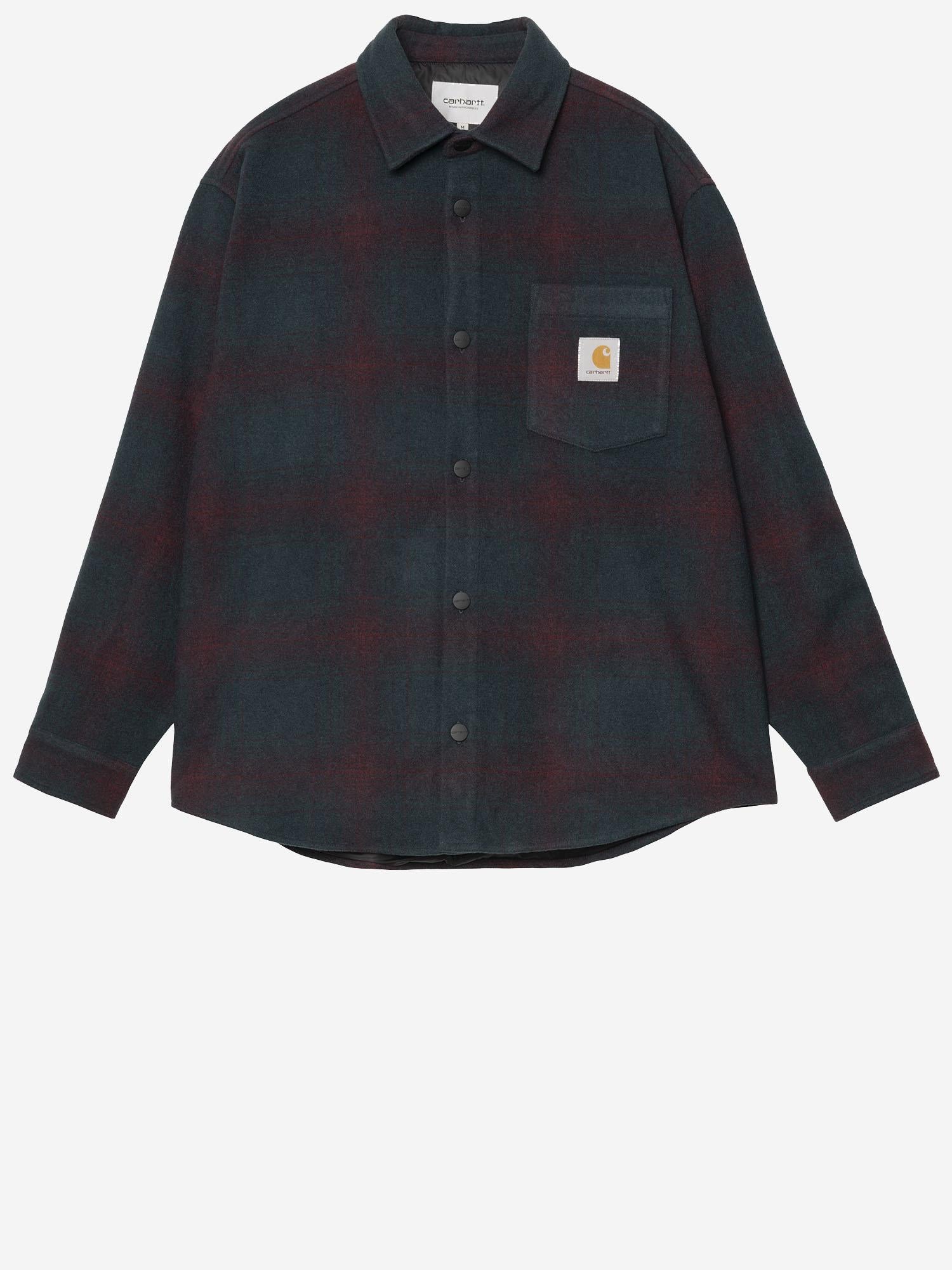 CAMICIA IN MISTO LANA CON LOGO I035324 34KXX CARHARTT WIP 