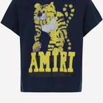 T-SHIRT IN COTONE CON STAMPA LOGO AKJYTE 1037Midnight Blue AMIRI KIDS 