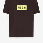 T-SHIRT IN COTONE CON LOGO S6MSJUTH005 943 MSGM KIDS 