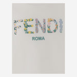 FELPA IN COTONE CON LOGO RICAMATO JFH159 5V0F0TU9 FENDI KIDS 
