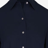CAMICIA IN SETA STRETCH V101013150 403CBL VINCE 