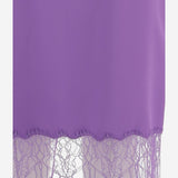 GONNA IN VISCOSA CON INSERTO IN PIZZO 846202 ZATWW5007 GUCCI 