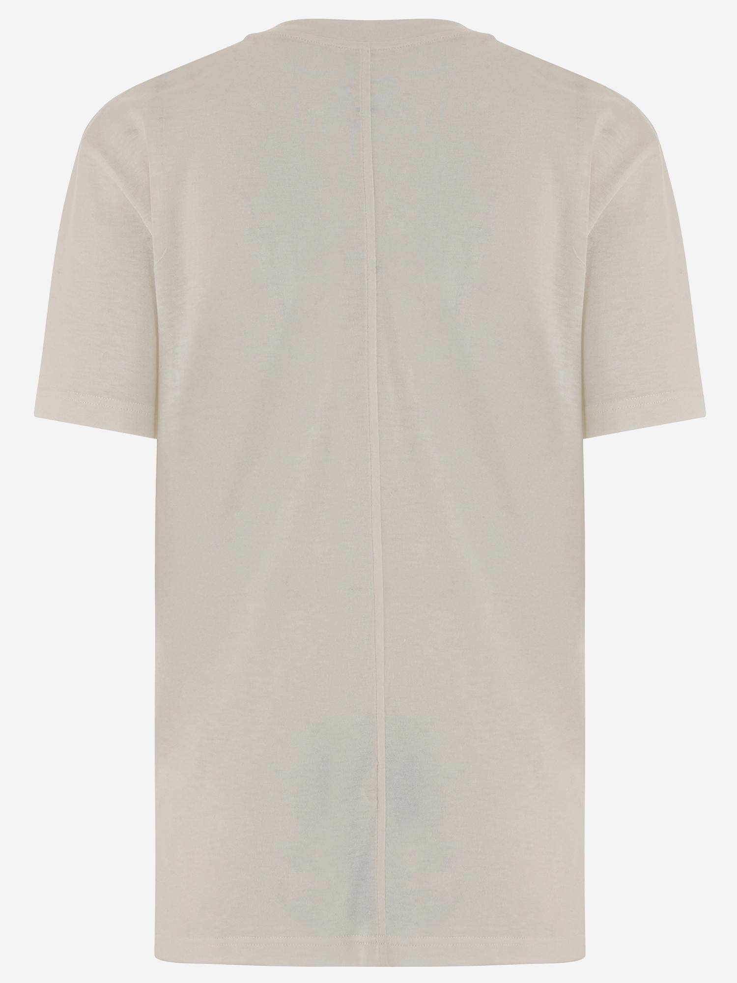 T-SHIRT SERATA IN COTONE E CASHMERE 10491K705 WHT THE ROW 