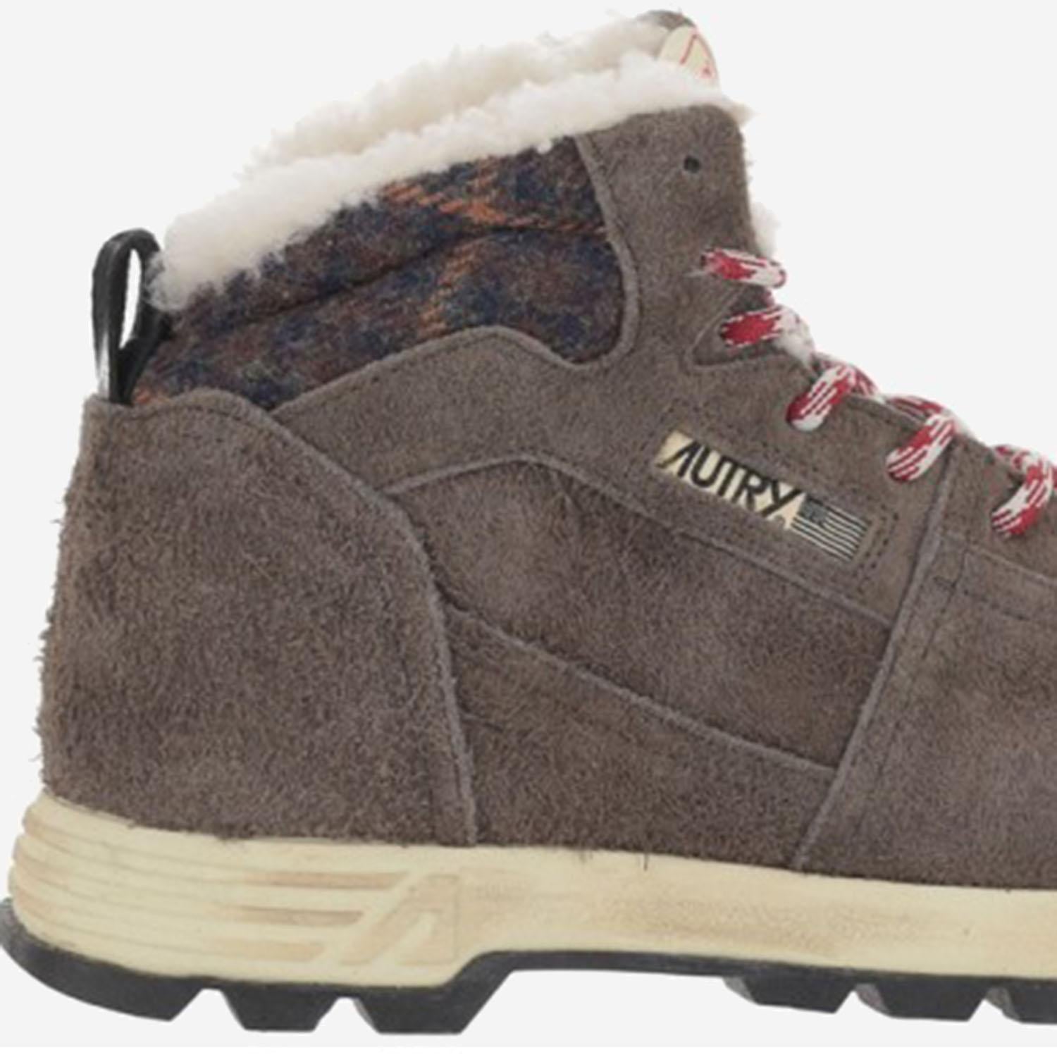 STIVALETTI MALAGA IN MISTO PELLE HBMMUX01 PEPPERBLKRED AUTRY 