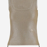 CANOTTA IN VISCOSA CON LOGO 8118927 LIGNUMBROWN BURBERRY 