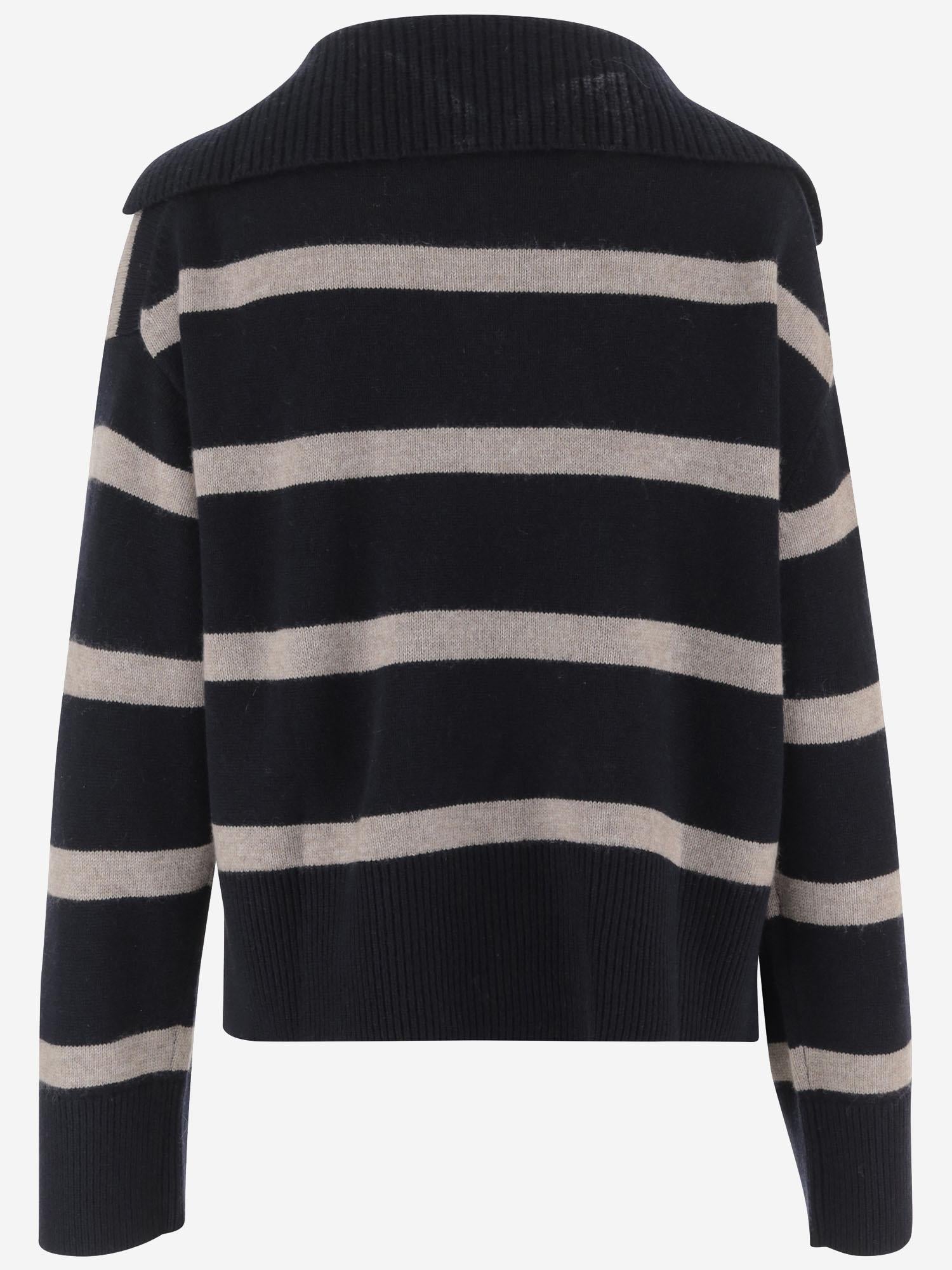 MAGLIA A RIGHE IN LANA E CASHMERE 26217023 1446 ALLUDE 