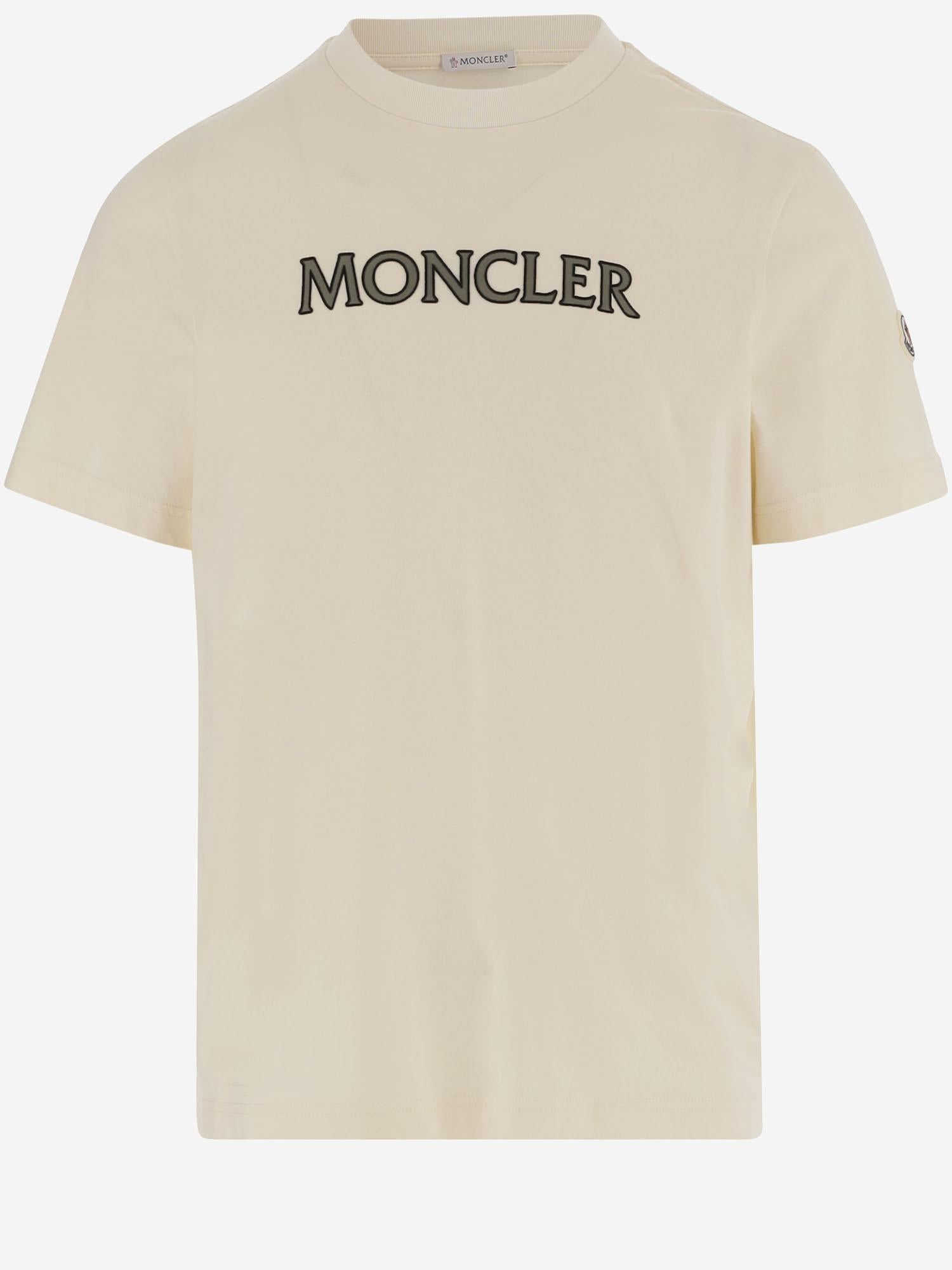 T-SHIRT IN COTONE CON STAMPA LOGO 8C00075 89B8U060 MONCLER 