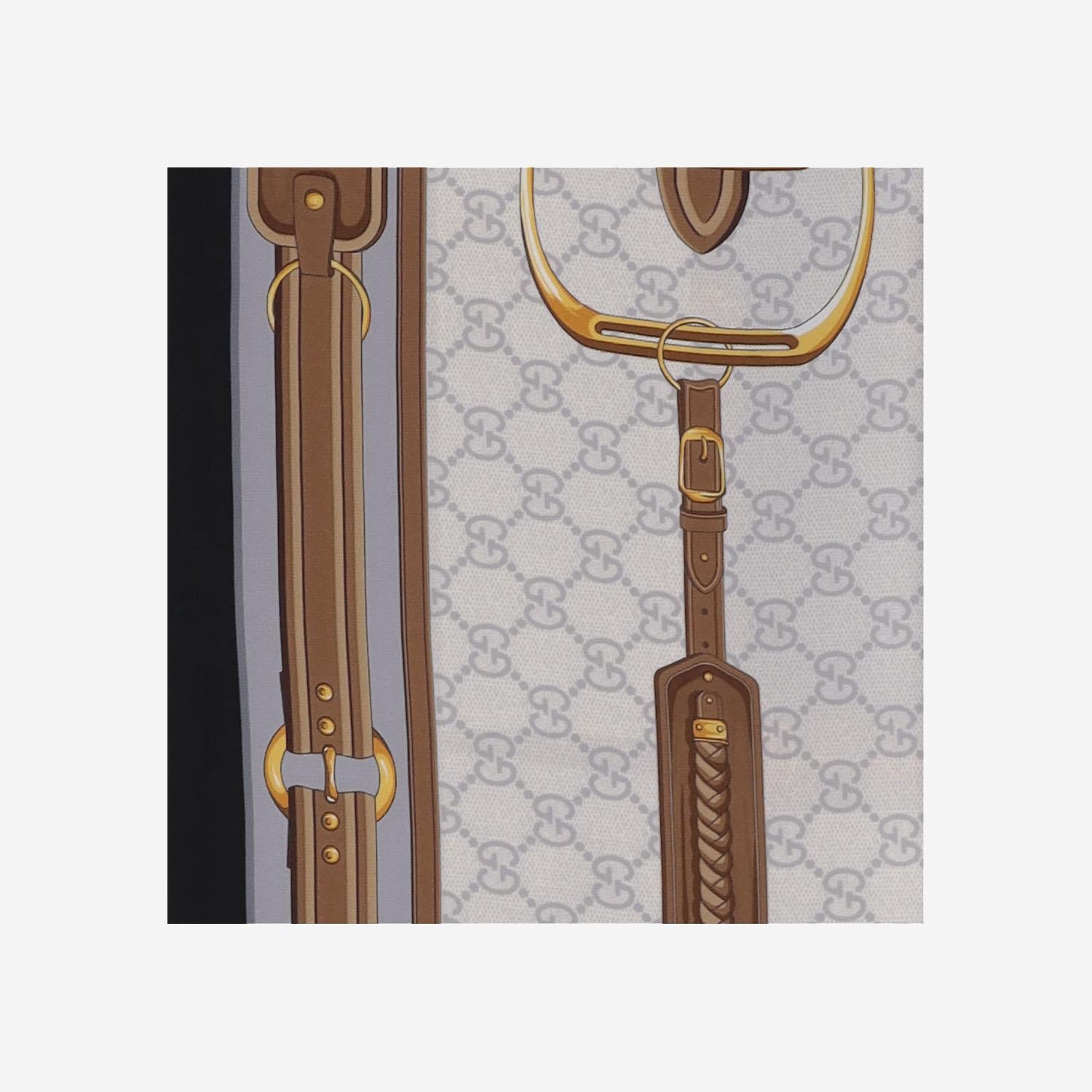 FOULARD IN SETA CON STAMPA 813625 3G0011278 GUCCI 