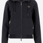 FELPA IN COTONE CON LOGO 8111669 BLACK BURBERRY 
