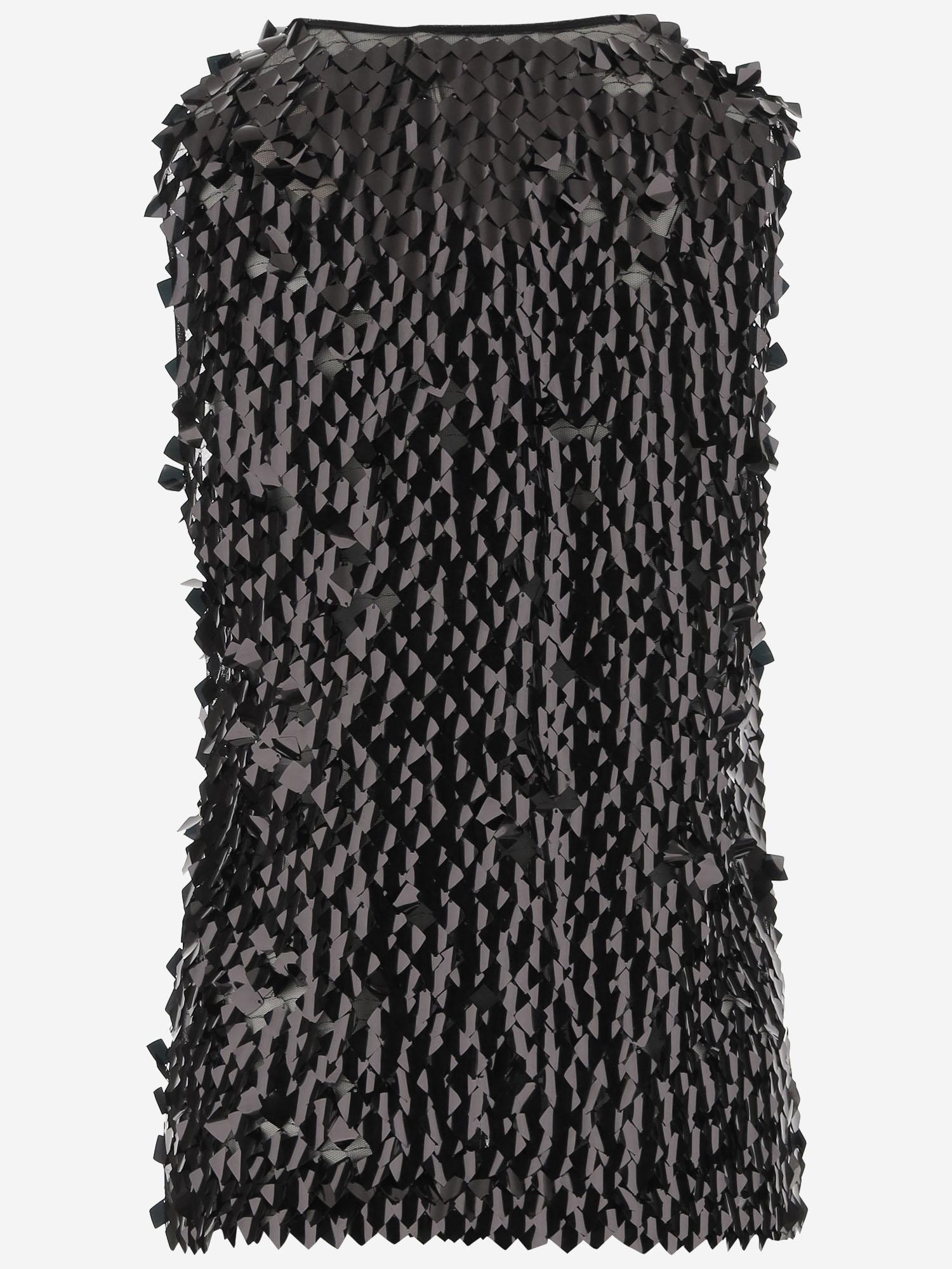 CANOTTA CON PAILLETTE T001 SDSTBLACK NICCOLO PASQUALETTI 