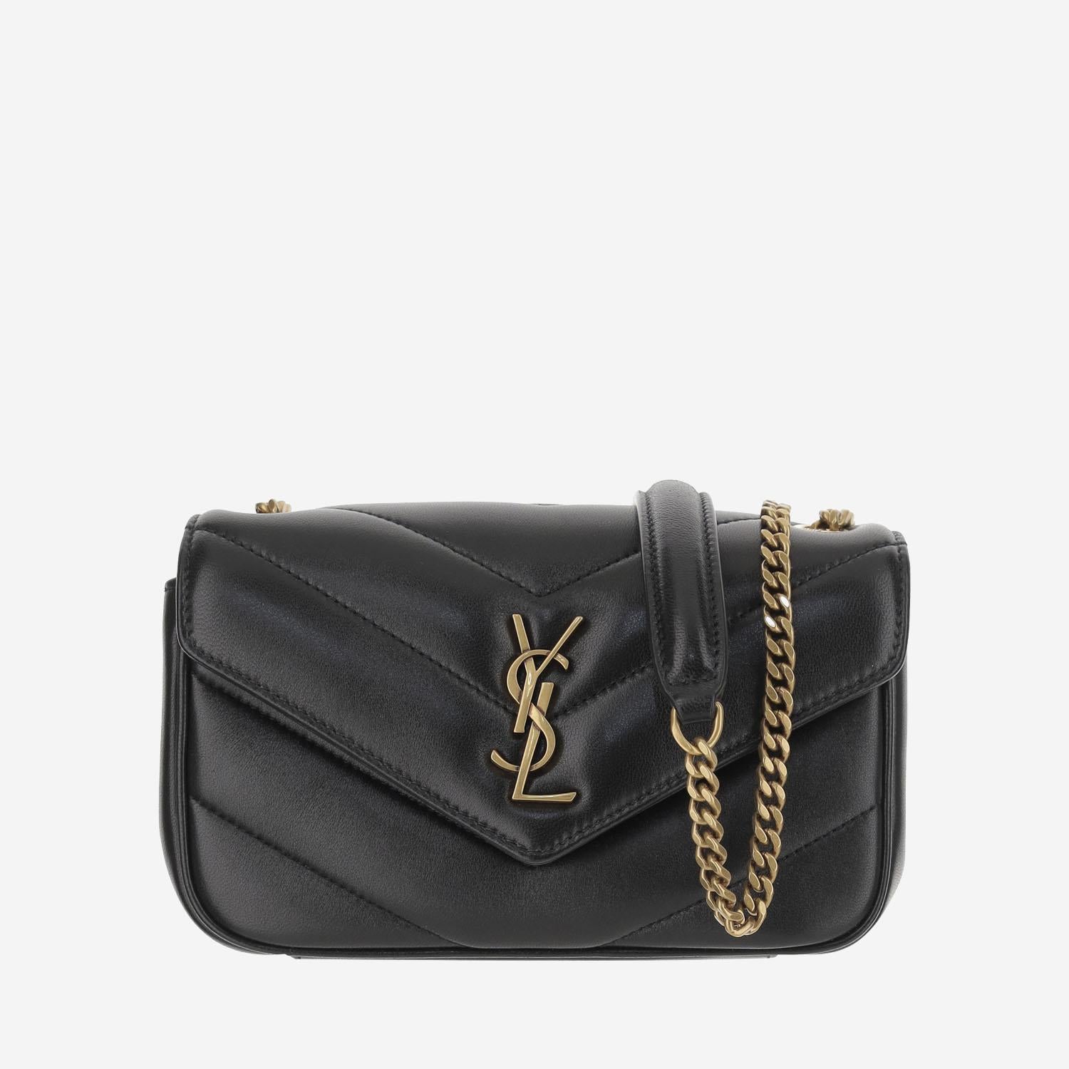 Borsa loulou mini in pelle 821749 AAEAX1000 SAINT LAURENT 