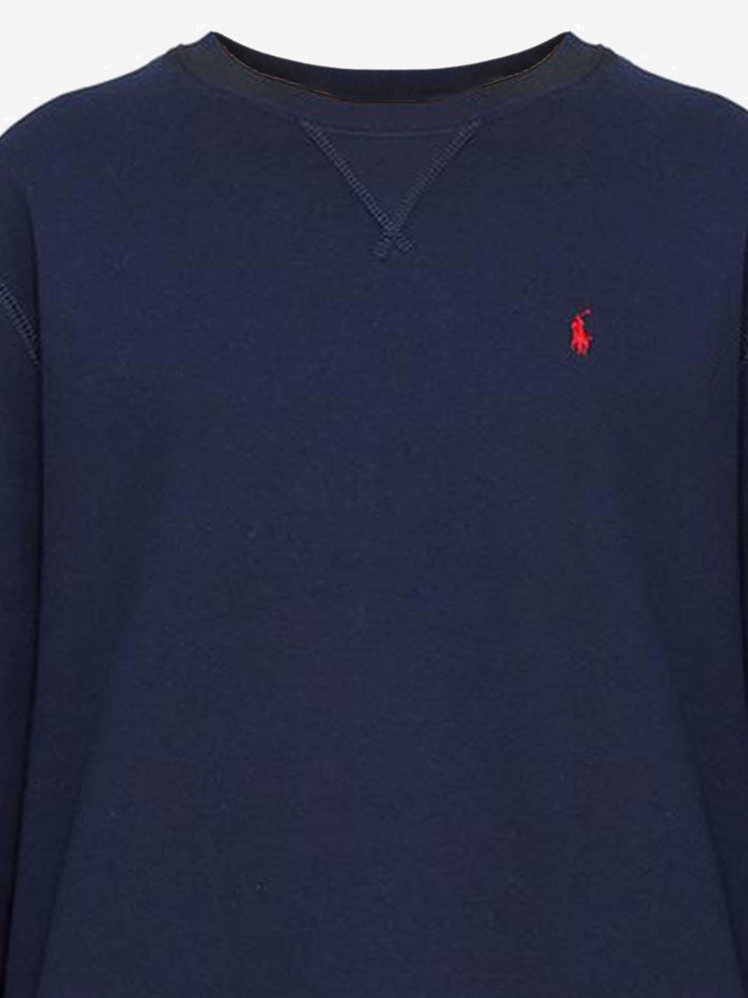 FELPA IN MISTO COTONE CON LOGO 322772102 002 POLO RALPH LAUREN KIDS 