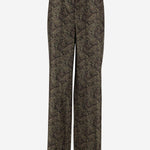 Pantaloni paisley in twill di seta 820232 Y6K901355 SAINT LAURENT 