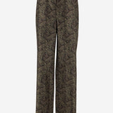 Pantaloni paisley in twill di seta 820232 Y6K901355 SAINT LAURENT 