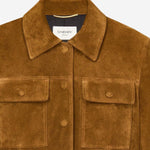 GIACCA CORTA IN SUEDE 860867 YC2AY2104 SAINT LAURENT 