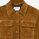 GIACCA CORTA IN SUEDE 860867 YC2AY2104 SAINT LAURENT 