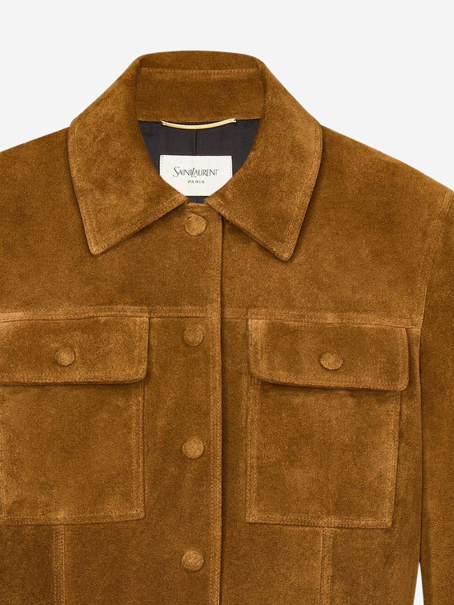 GIACCA CORTA IN SUEDE 860867 YC2AY2104 SAINT LAURENT 