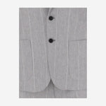 COMPLETO GESSATO IN LINO NAPOLI 4028F001 BRIAN DALES 
