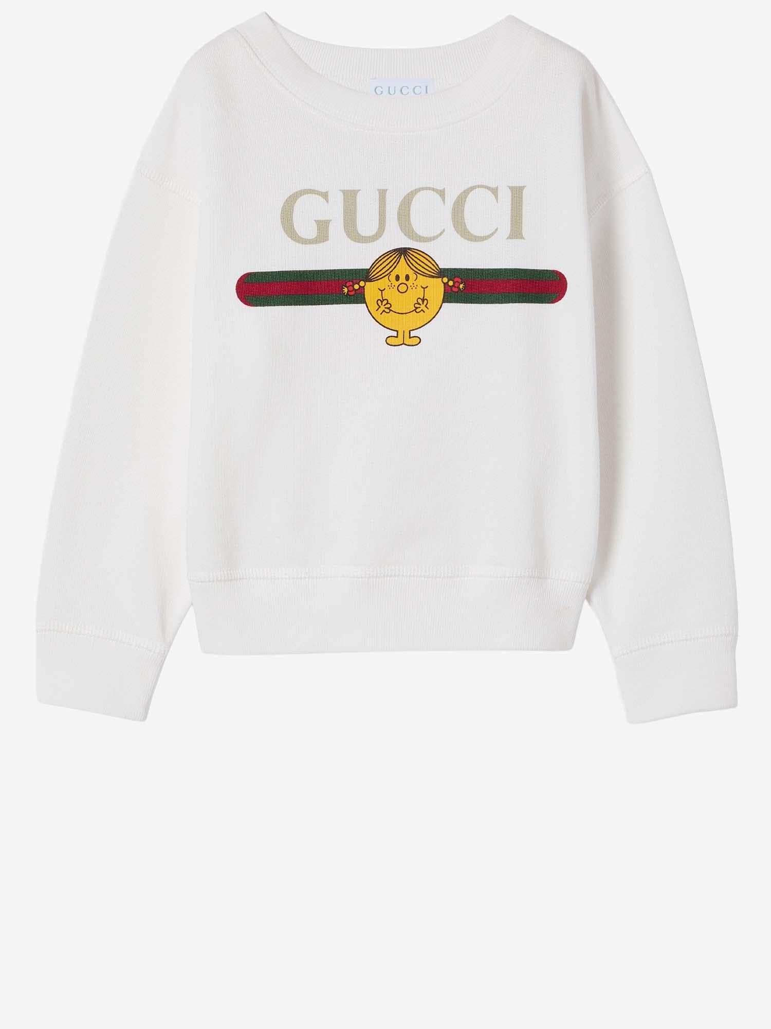 FELPA IN COTONE CON STAMPA 857208 XJHRH9214 GUCCI KIDS 