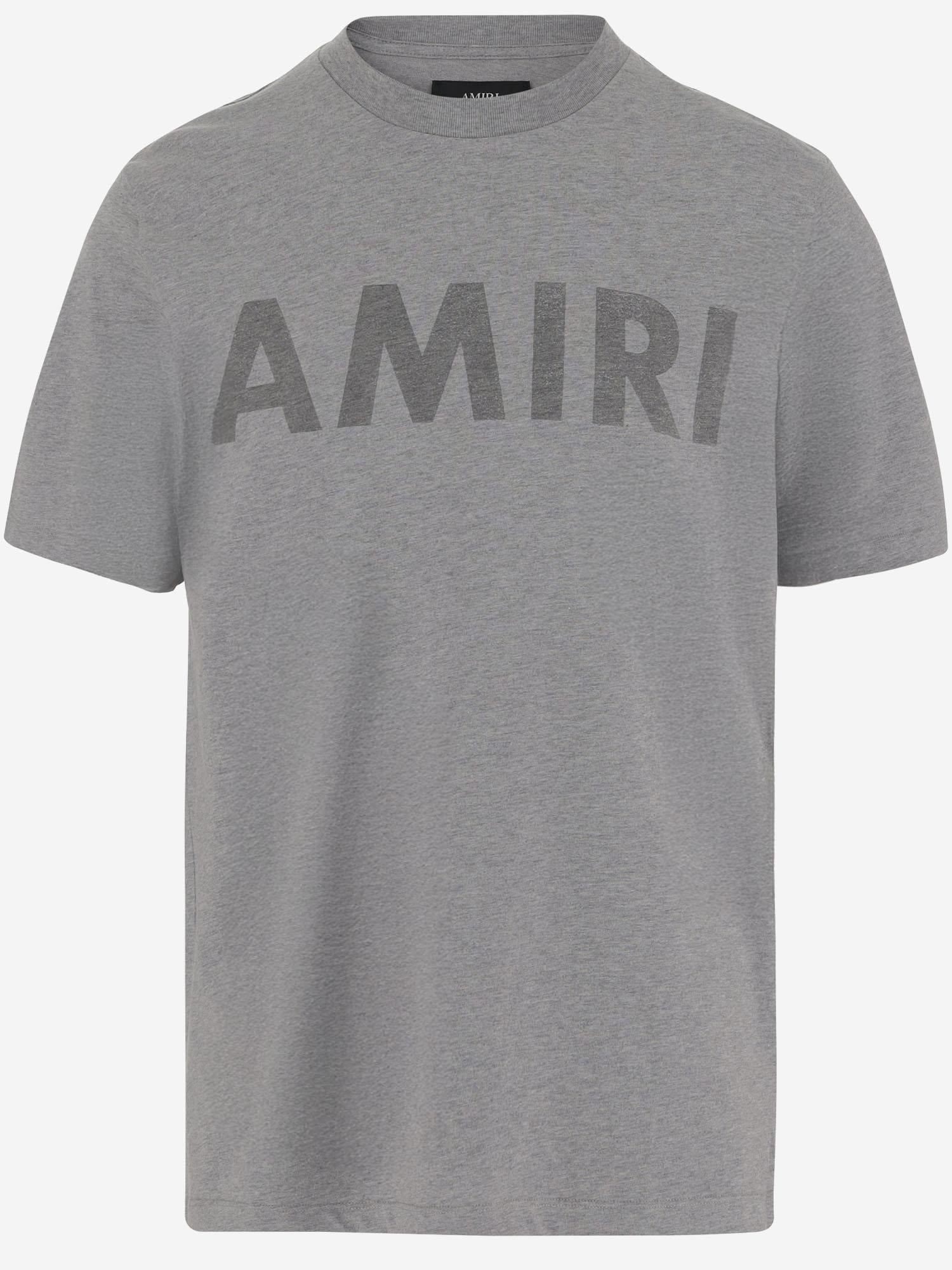 T-SHIRT IN COTONE CON LOGO AMJYTE 1214Grey AMIRI 