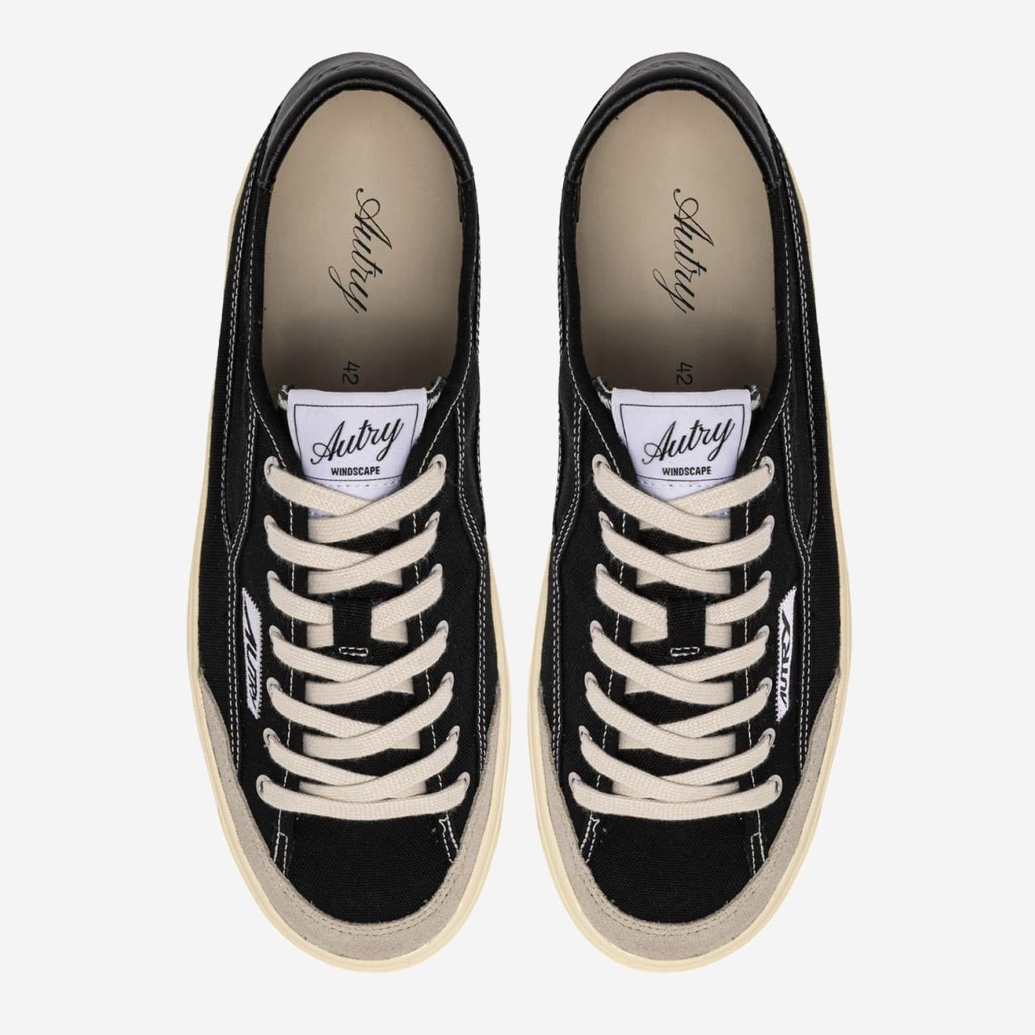 SNEAKERS WINDSCAPE LOW IN CANVAS SCLMCU01 CANVSUEBLACK AUTRY 