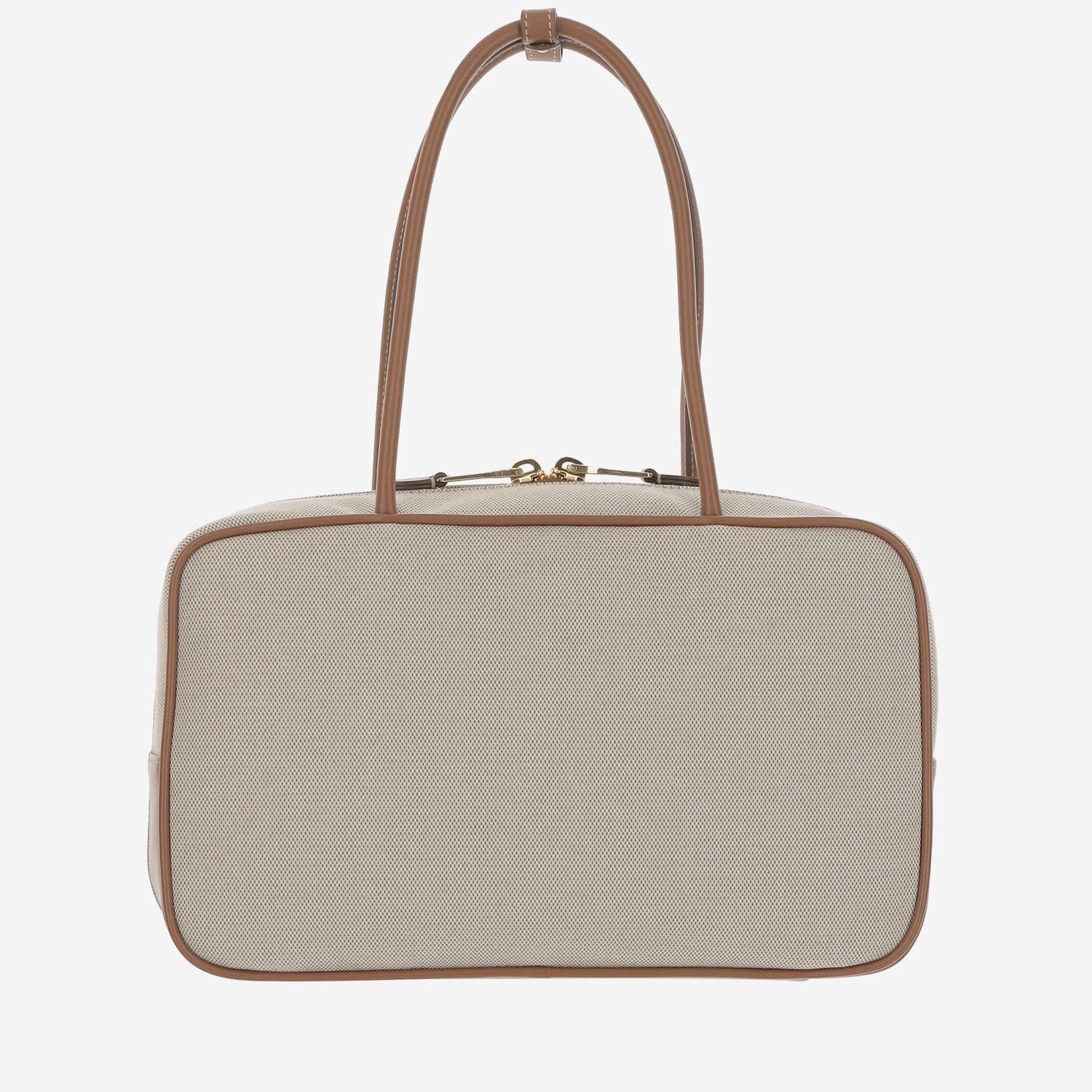 BORSA BEAU IN CANVAS E PELLE 5BB163 ACRNF062F MIU MIU 