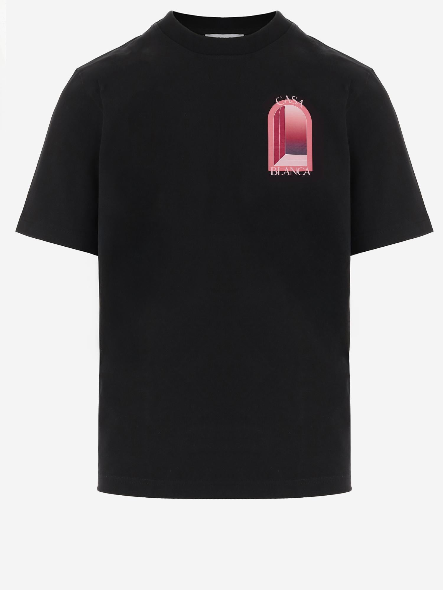 T-SHIRT IN COTONE CON STAMPA MSS26JTS001 11 CASABLANCA 