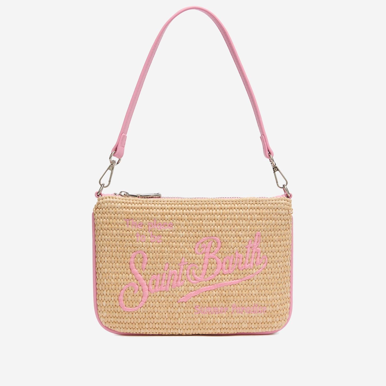 POCHETTE EFFETTO RAFiA CON TRACOLLA PARM002 00415L MC2 SAINT BARTH 