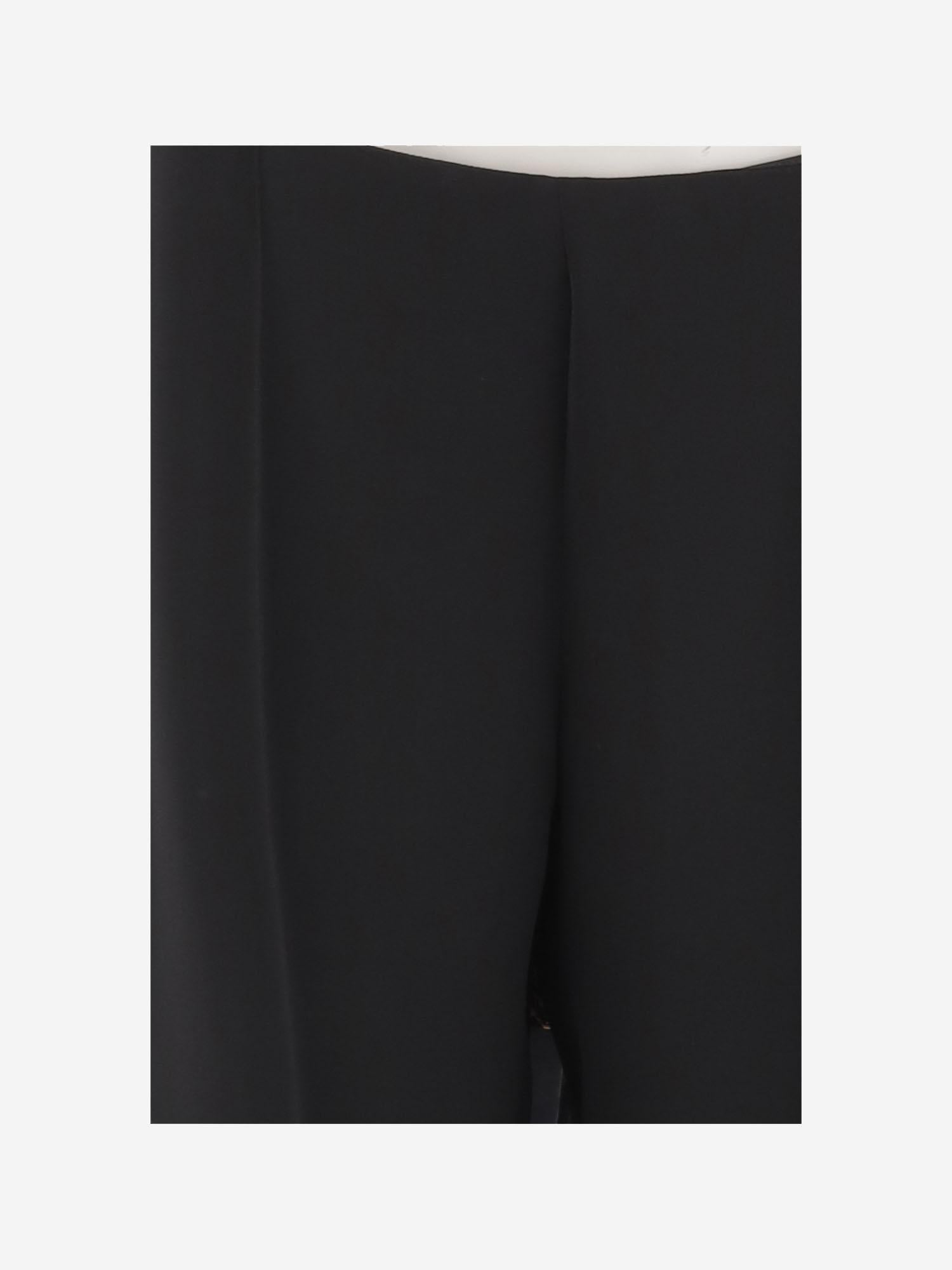 Pantaloni Fabien in seta 11010W3326 BLK THE ROW 