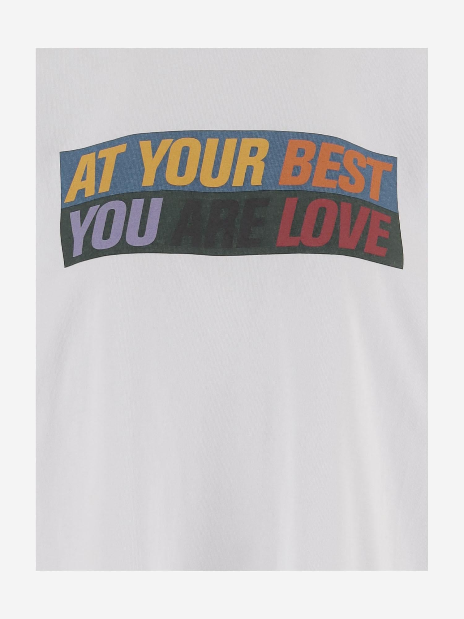 T-SHIRT IN COTONE CON STAMPA 2601150S 101 SACAI 