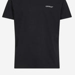T-SHIRT IN COTONE CON LOGO 44MAA027S26J001 0001 OFF-WHITE 