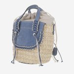 BORSA HABANERA AZZURRA - DENIM HABANERAAZUL JEANSSUEDE CUBA LAB 