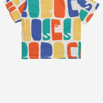 T-SHIRT IN COTONE CON LOGO B126AC137 OFFWHITE BOBO CHOSES KIDS 