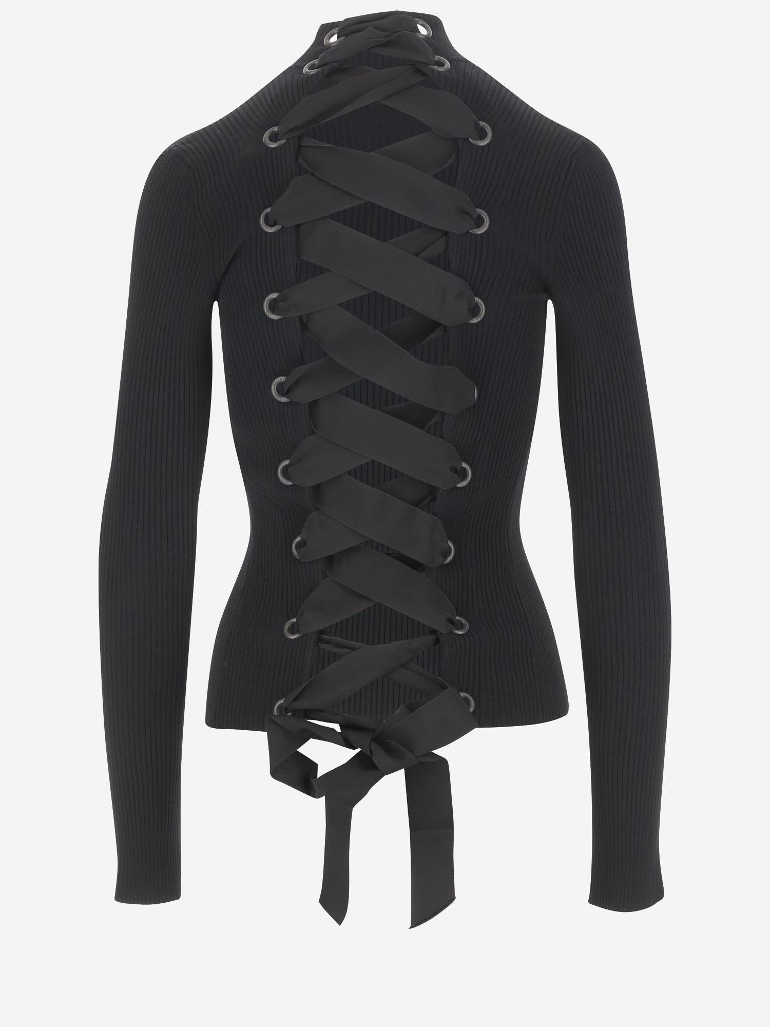 Pullover Dolcevita in misto viscosa 828347 T52301000 BALENCIAGA 