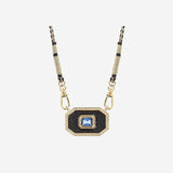 COLLANA YUCATAN NERO LUCIDO CO394 ORO MYA BAY 