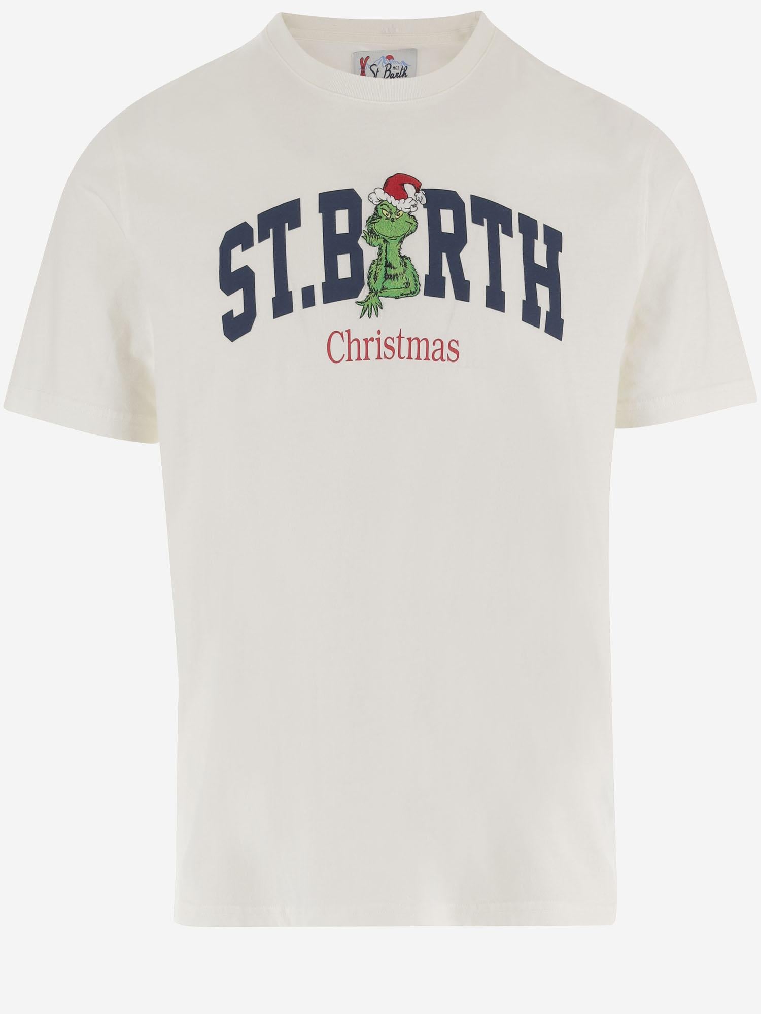 T-SHIRT IN COTONE CON  LOGO ARN0004 00580I MC2 SAINT BARTH 