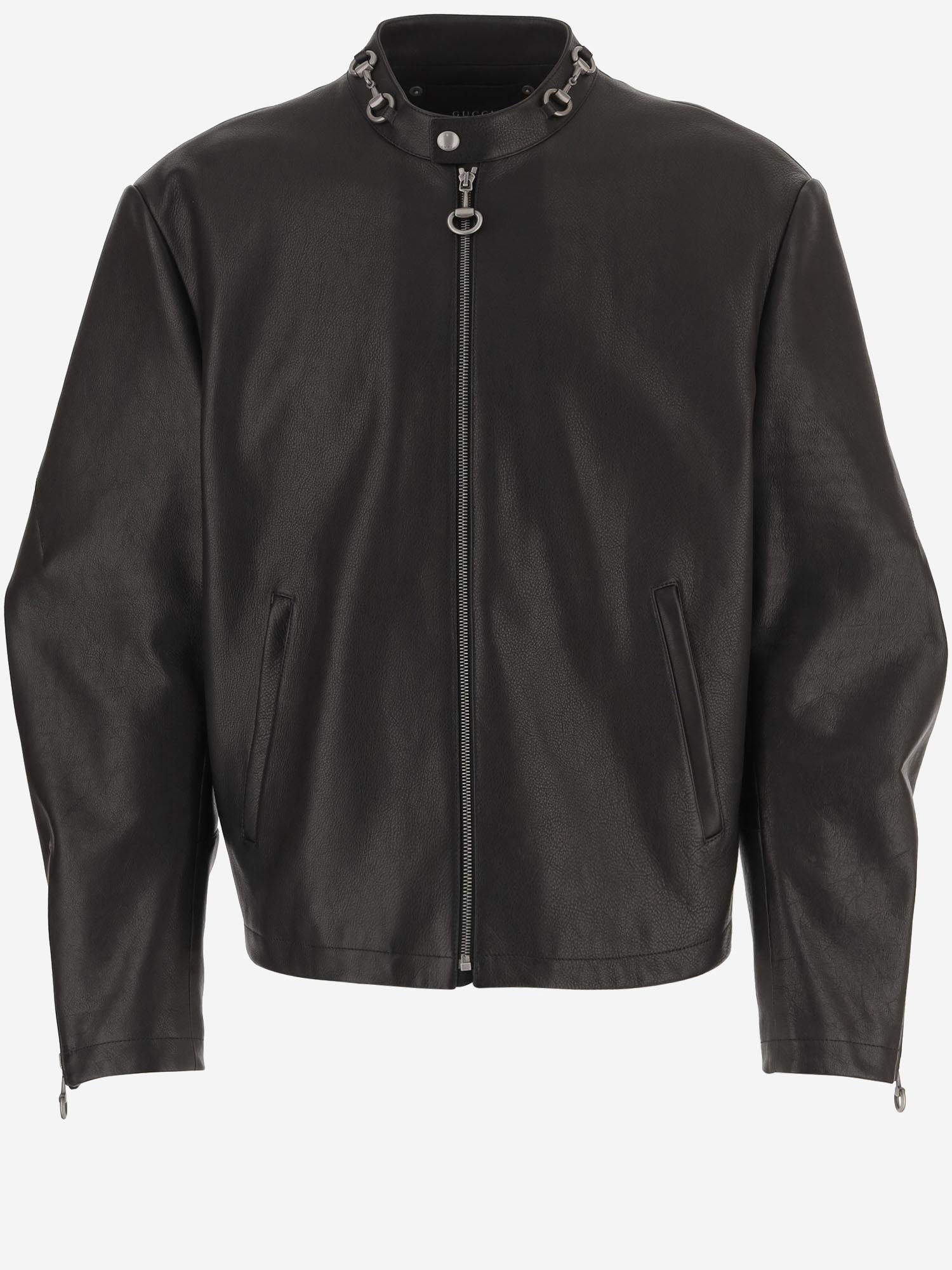 GIACCA IN PELLE CON HORSEBIT 864931 XNBCJ1000 GUCCI 