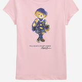 T-shirt in cotone con stampa Polo Bear 312961230 001 POLO RALPH LAUREN KIDS 