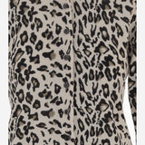 CARDIGAN IN LANA E CASHMERE STAMPA LEOPARDATA 25517640 909 ALLUDE 