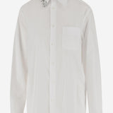 CAMICIA IN COTONE CON DECORAZIONE FLOREALE G021 62181101 N 21 