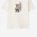 T-SHIRT IN COTONE CON STAMPA 8117540 CHALKWHITE BURBERRY KIDS 