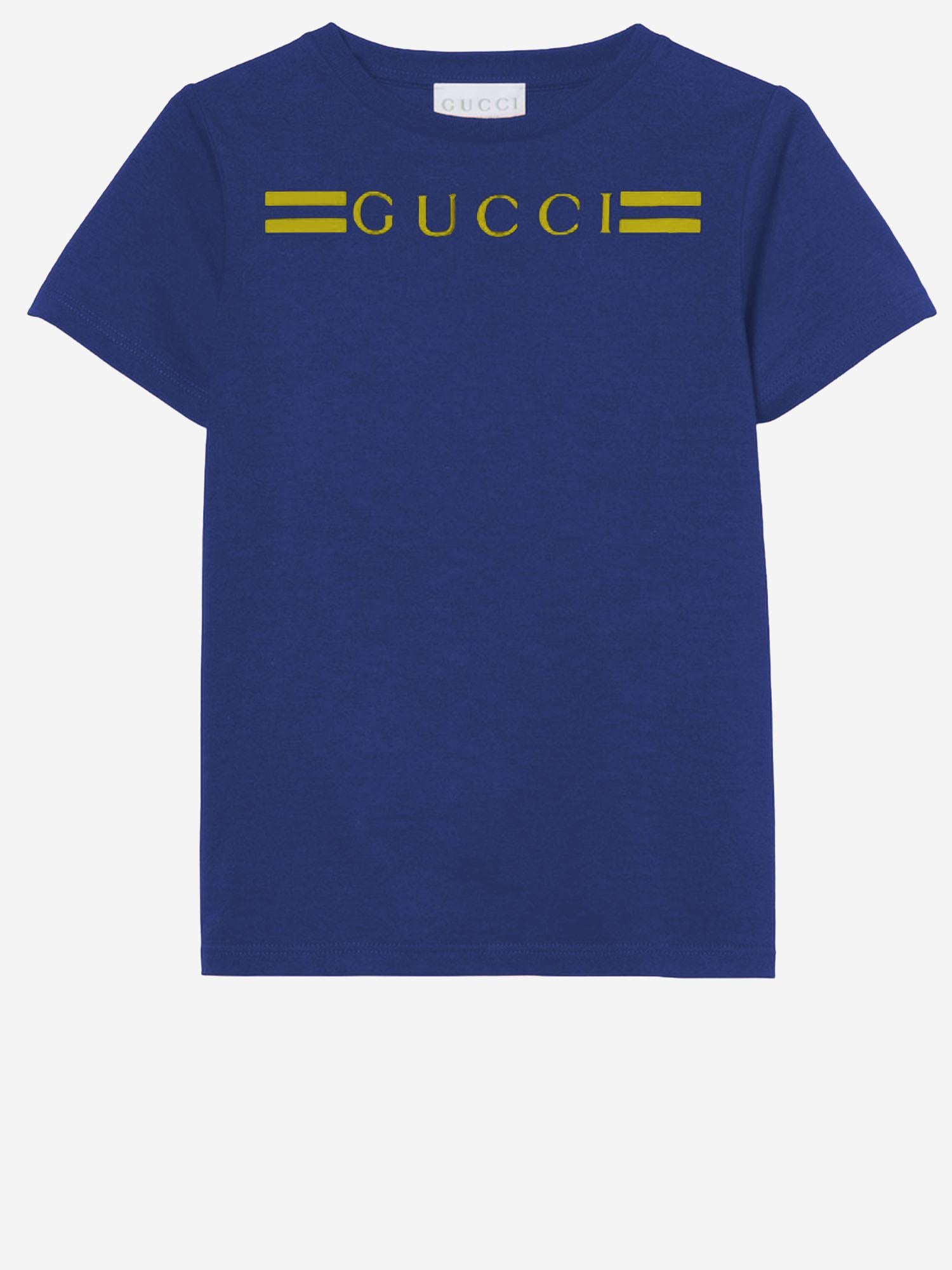 T-SHIRT IN COTONE CON LOGO 547559 XJHBQ4276 GUCCI KIDS 
