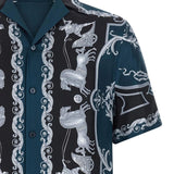 Camicia in twill di seta stampata 1022740 1A160965BE50 VERSACE 