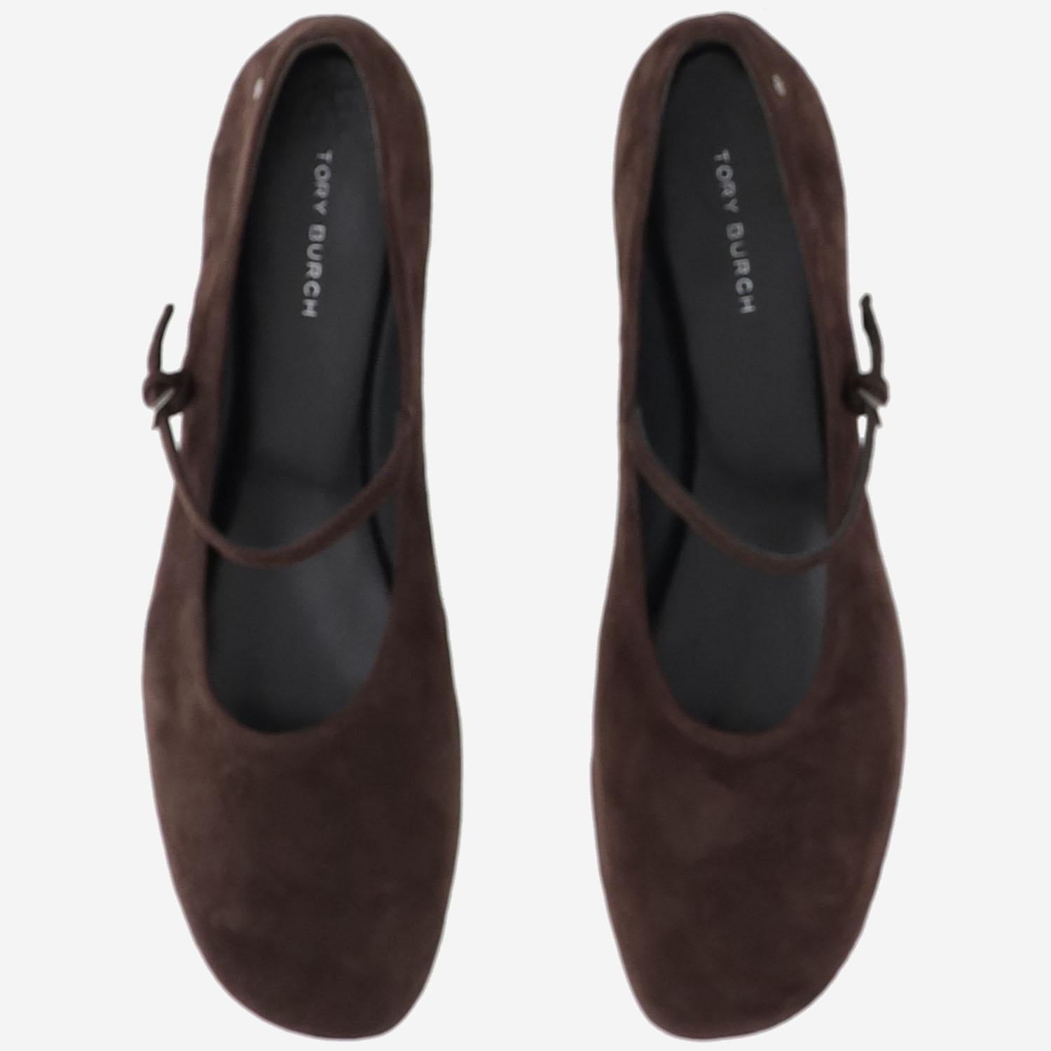 BALLERINE MARY JANE IN PELLE SCAMOSCIATA 166106 200 TORY BURCH 