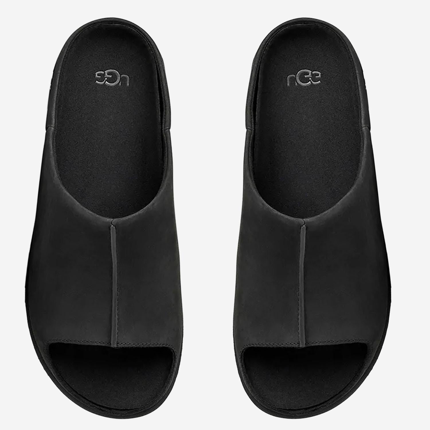 SANDALI OTZO IN SUEDE CON LOGO 1177351 BLK UGG 